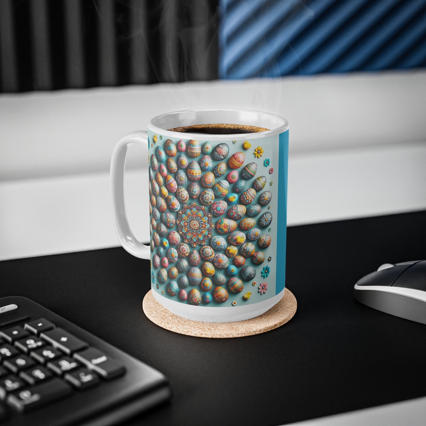 Kleurrijke Paasei Keramische Koffiekop - 11oz & 15oz