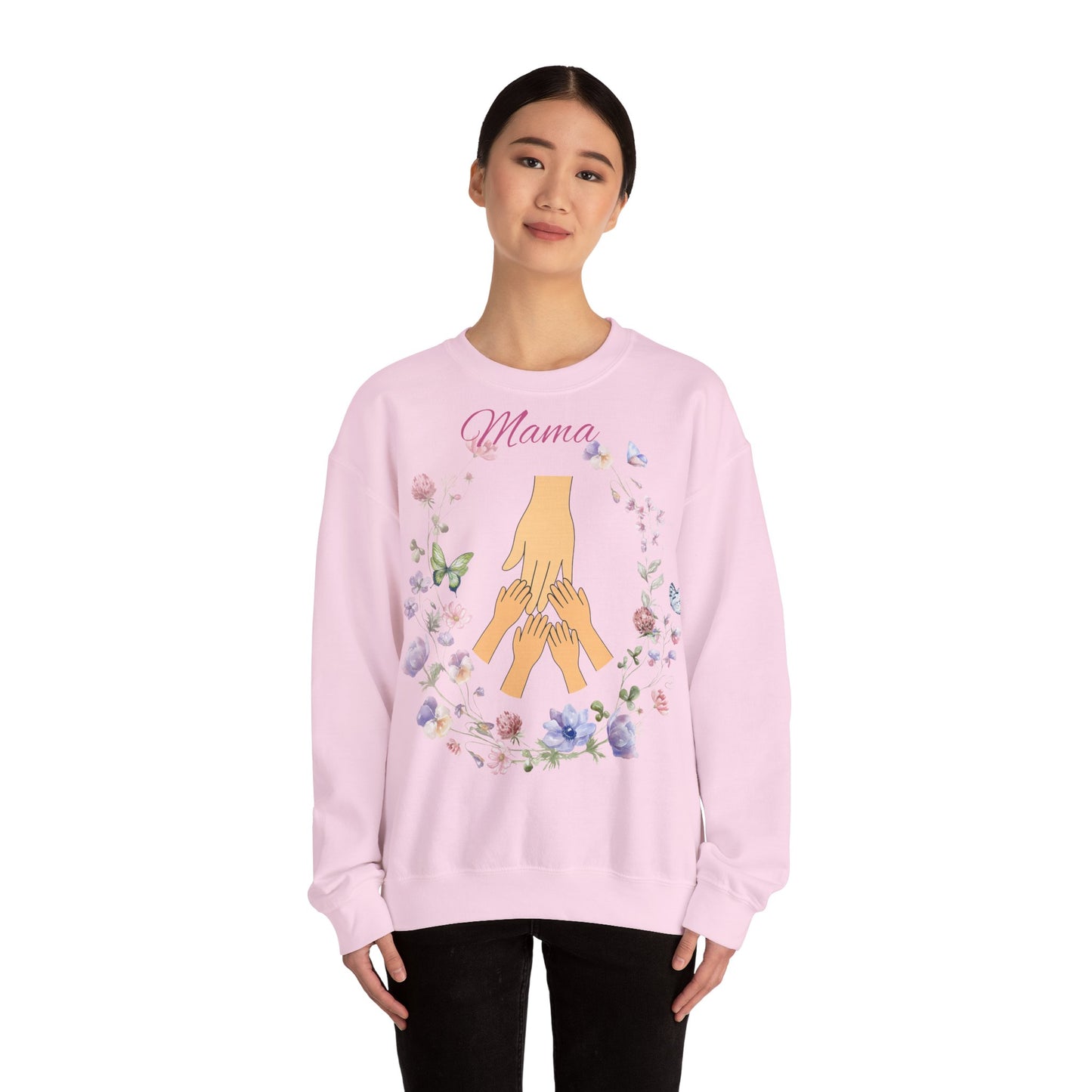 Floral Mama Crewneck Sweatshirt - Perfect Gift for Mother's Day