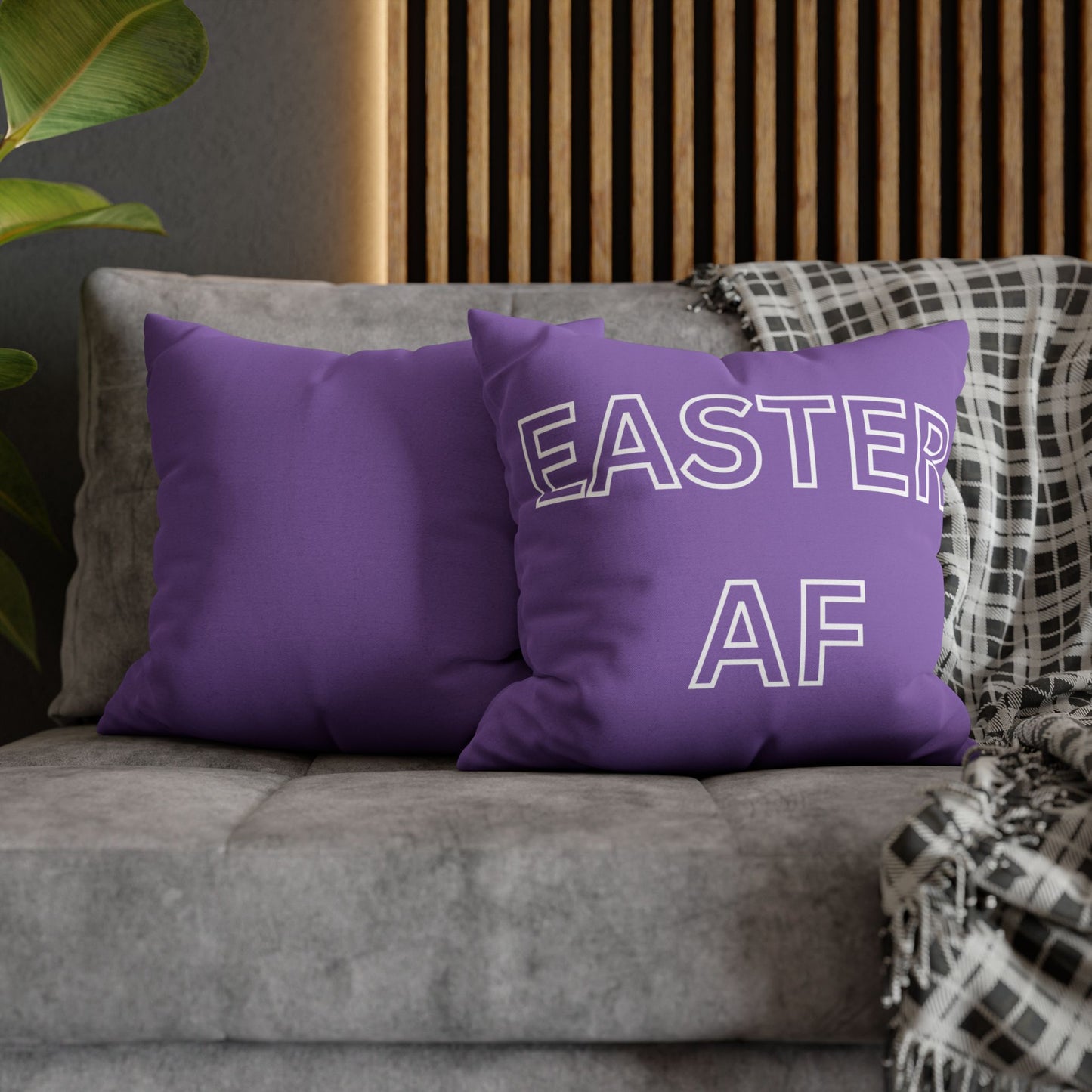 Easter AF Vierkante Kussensloop - Leuk Seizoensdecor