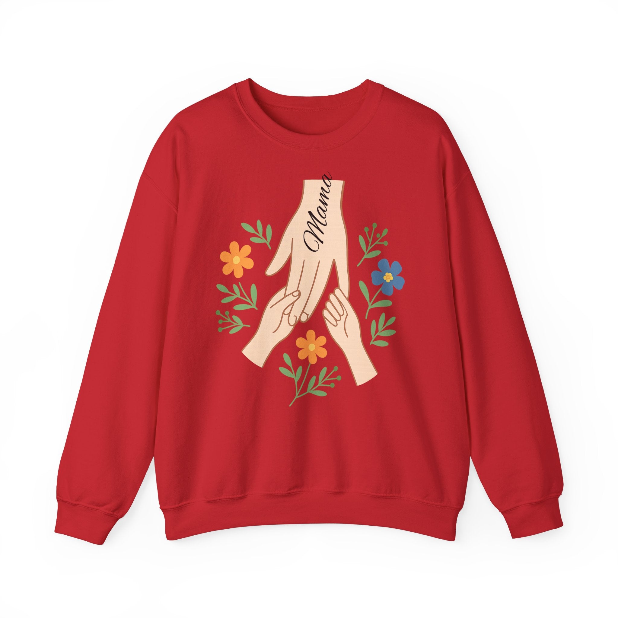 Personalized Mama Hands Crewneck Sweatshirt