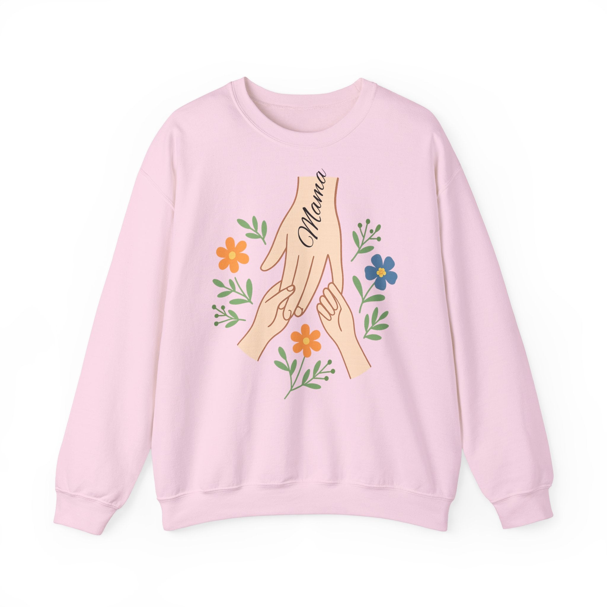 Personalized Mama Hands Crewneck Sweatshirt