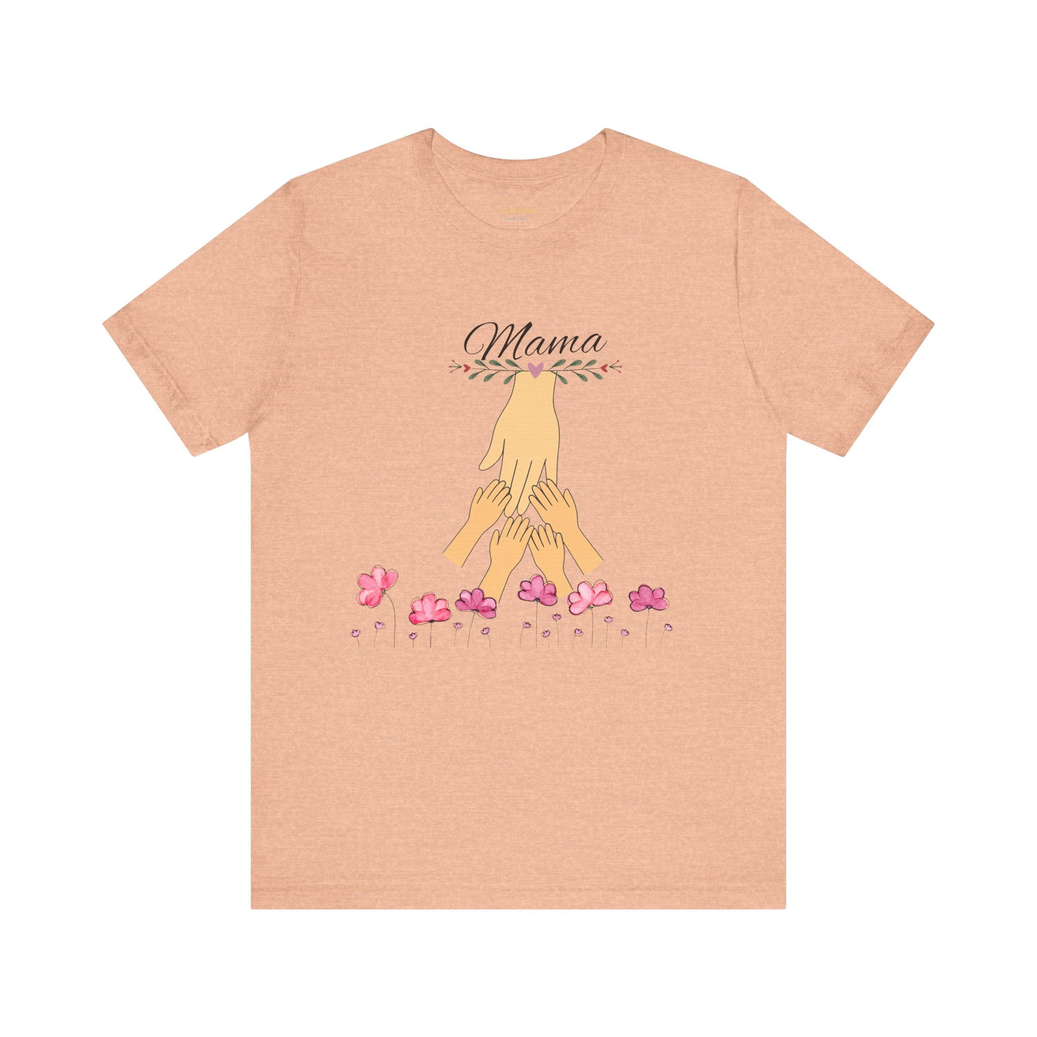 Mama Hands Unisex Custom  Tee - Perfect Gift for Mother's Day & Family Celebrations