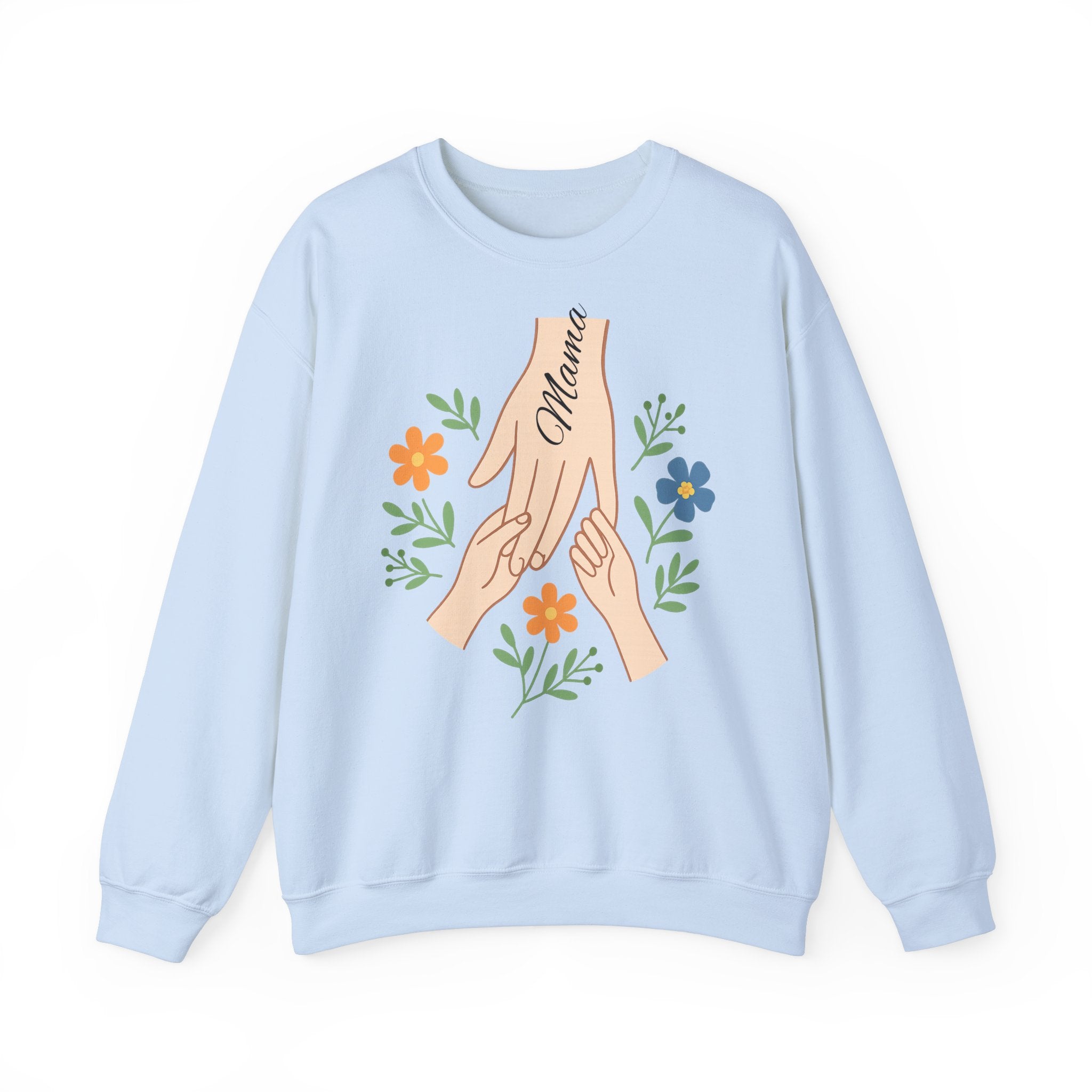 Personalized Mama Hands Crewneck Sweatshirt