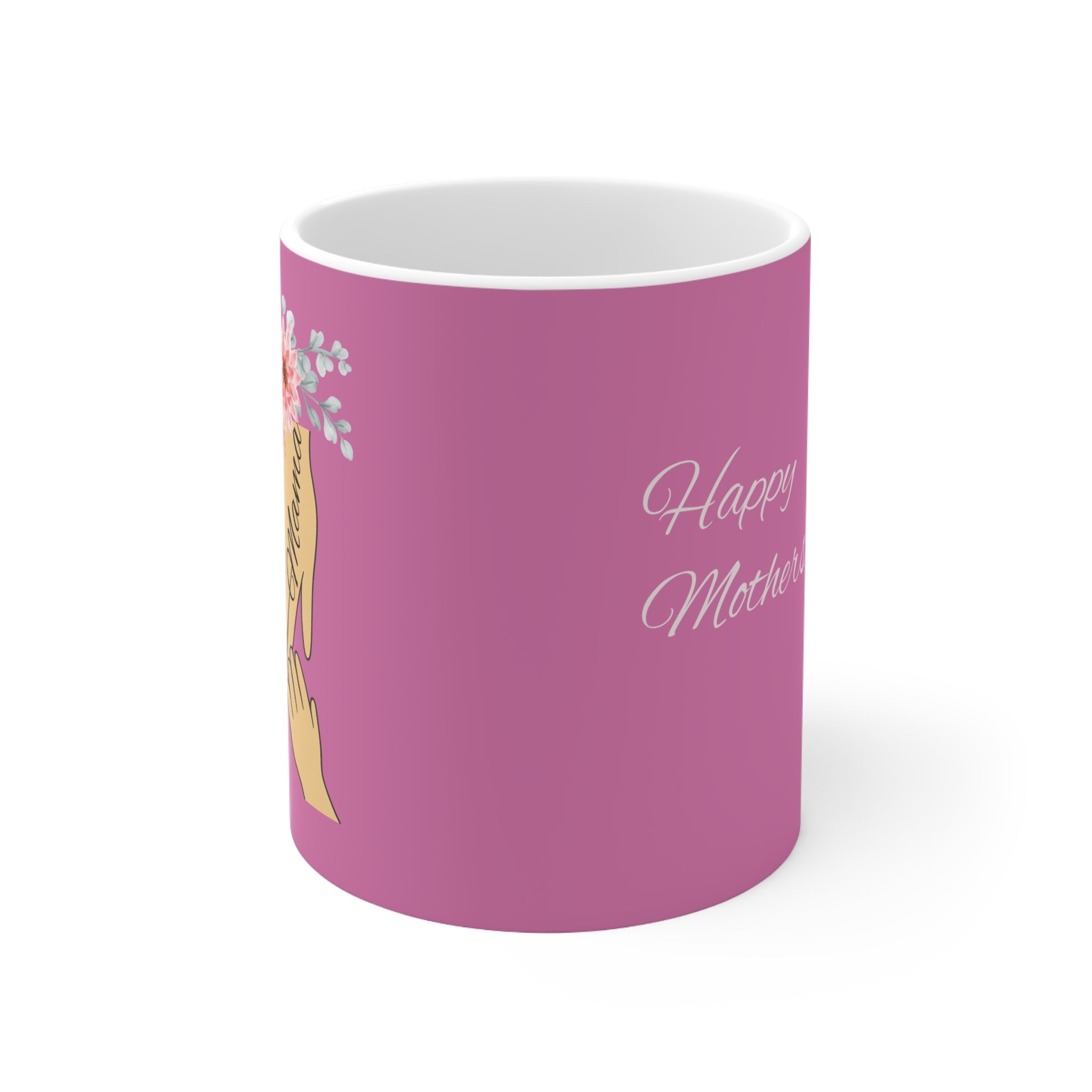 Floral Mother’s Day Ceramic Coffee Cups - 11oz & 15oz Mugs for Moms
