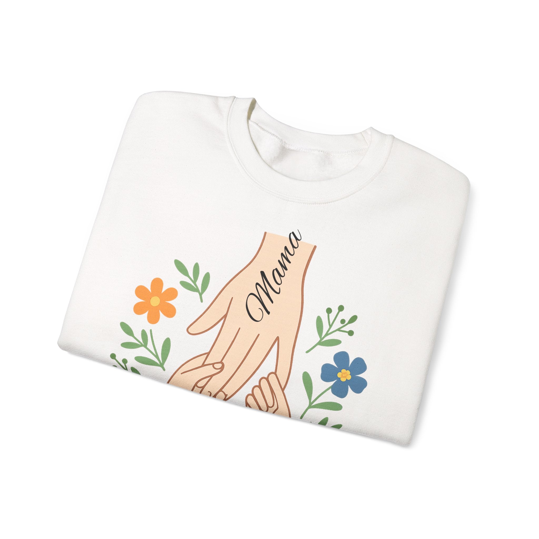 Personalized Mama Hands Crewneck Sweatshirt