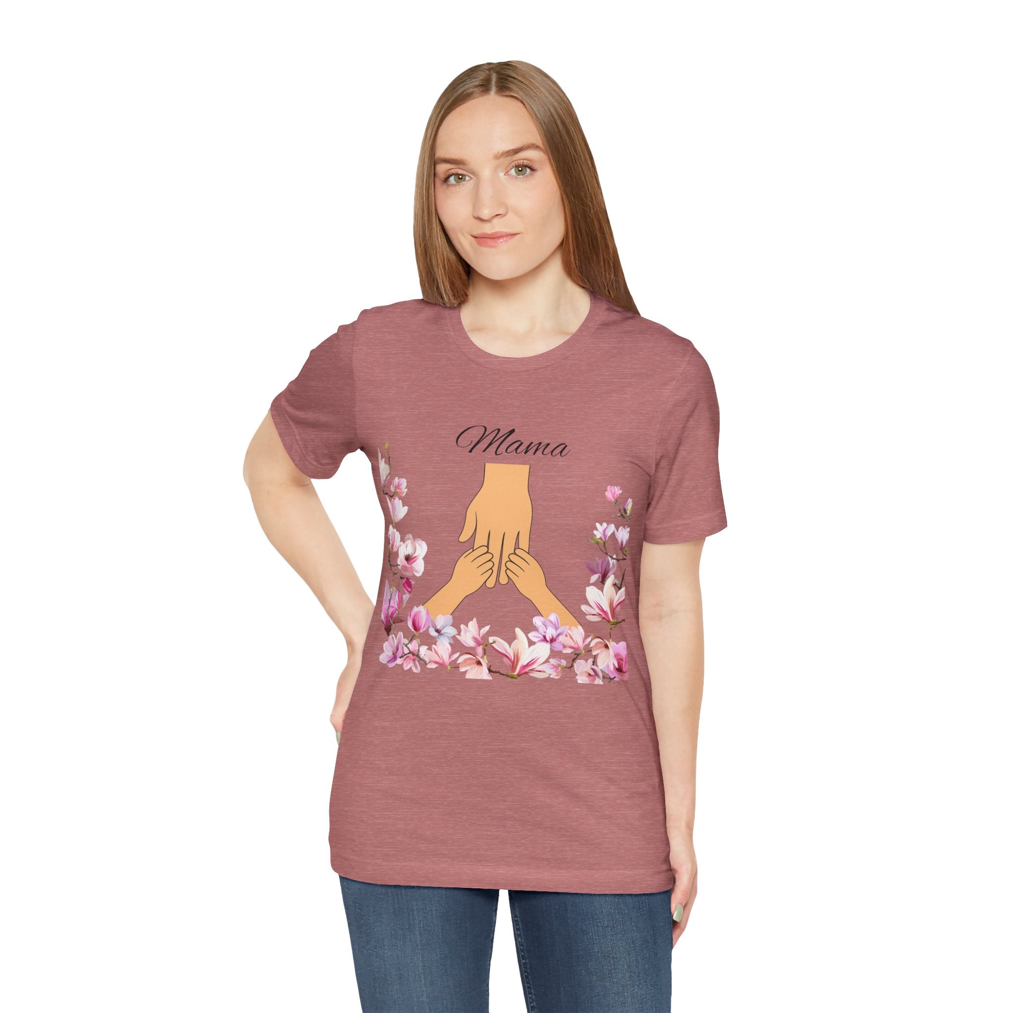 Floral Mama Short Sleeve Tee - Perfect Gift for Mothers!