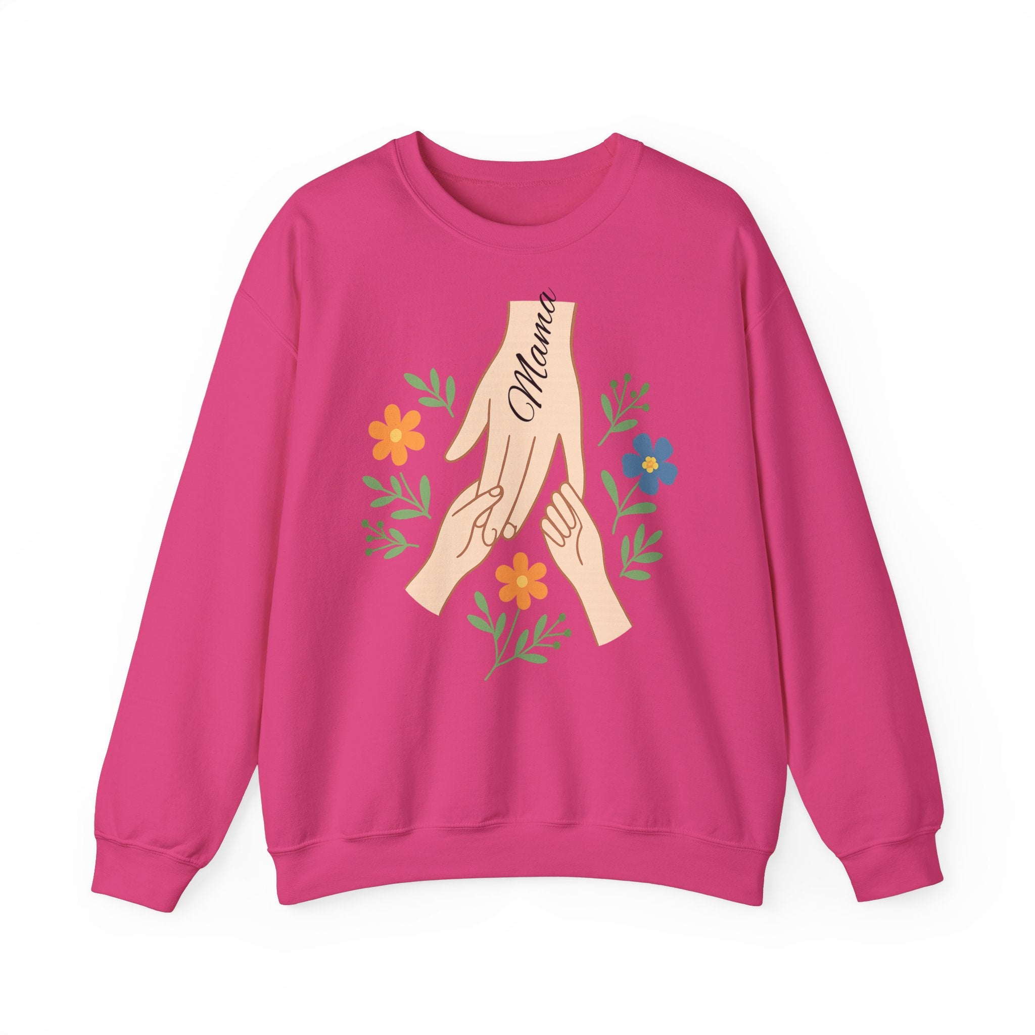 Personalized Mama Hands Crewneck Sweatshirt