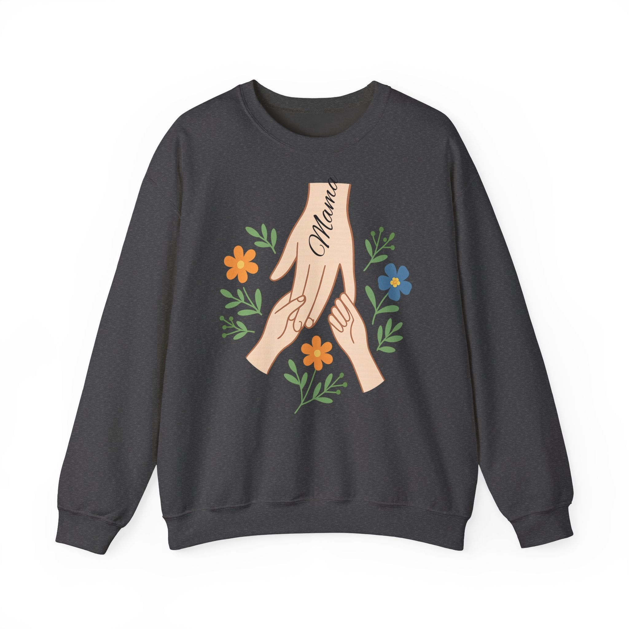 Personalized Mama Hands Crewneck Sweatshirt