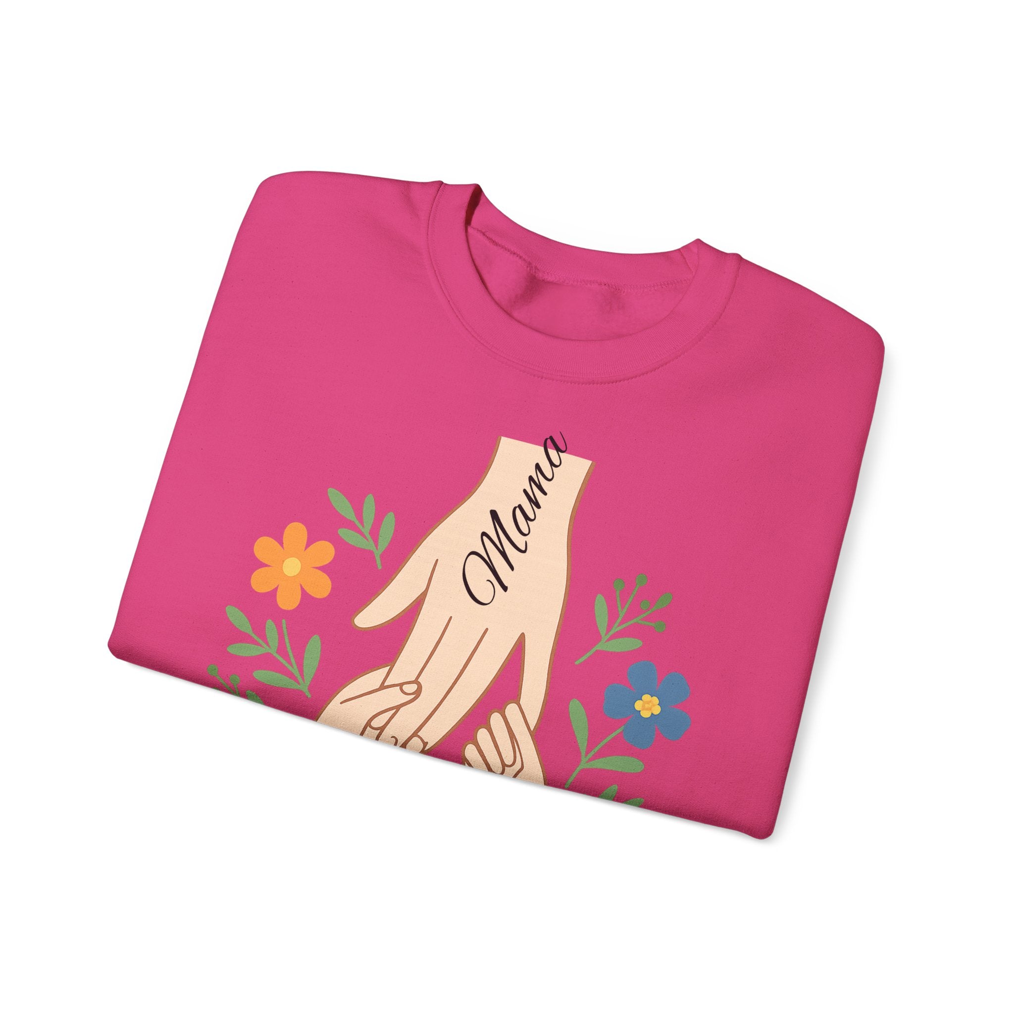 Personalized Mama Hands Crewneck Sweatshirt