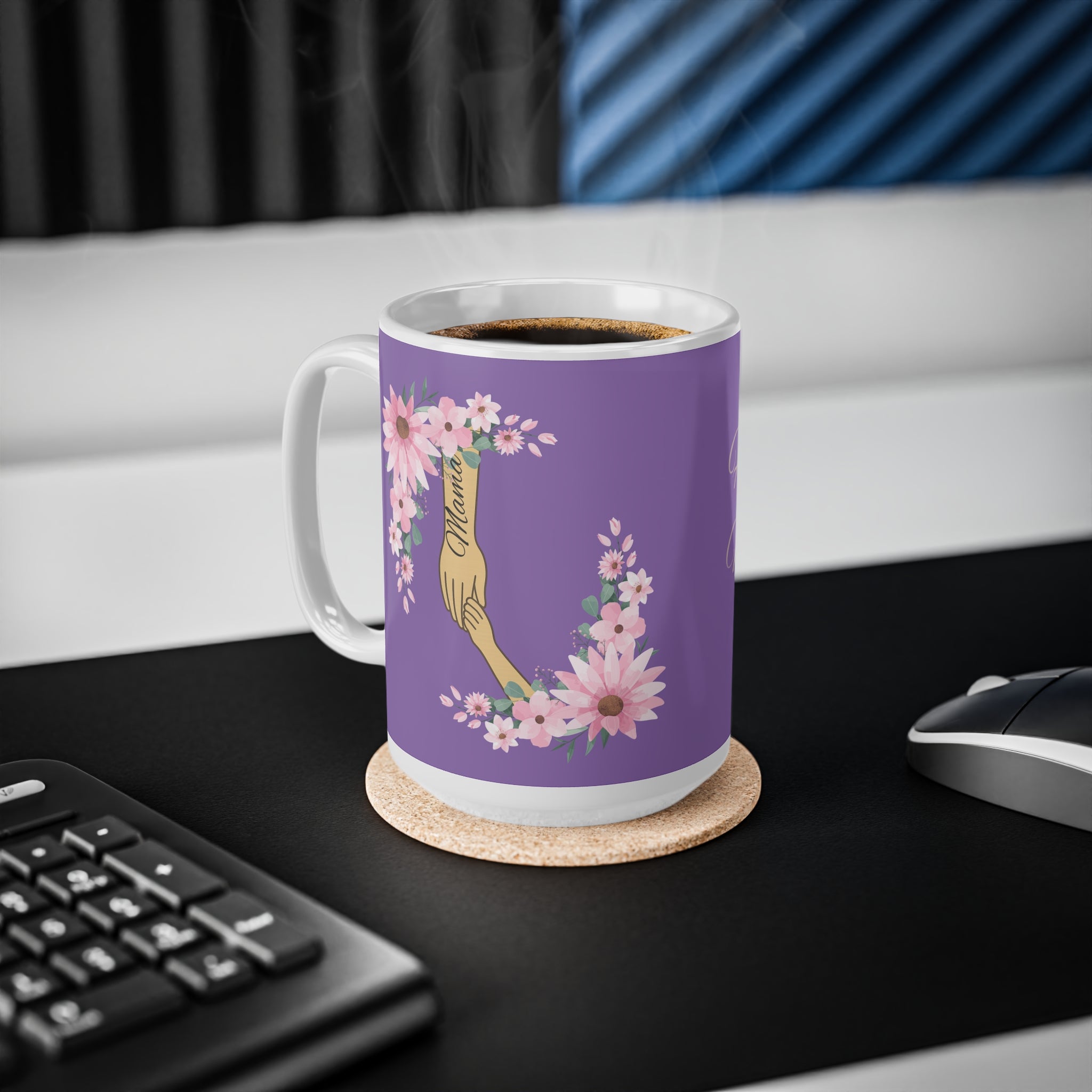 Floral Mother's Day Coffee Mug, Perfect Gift for Mom