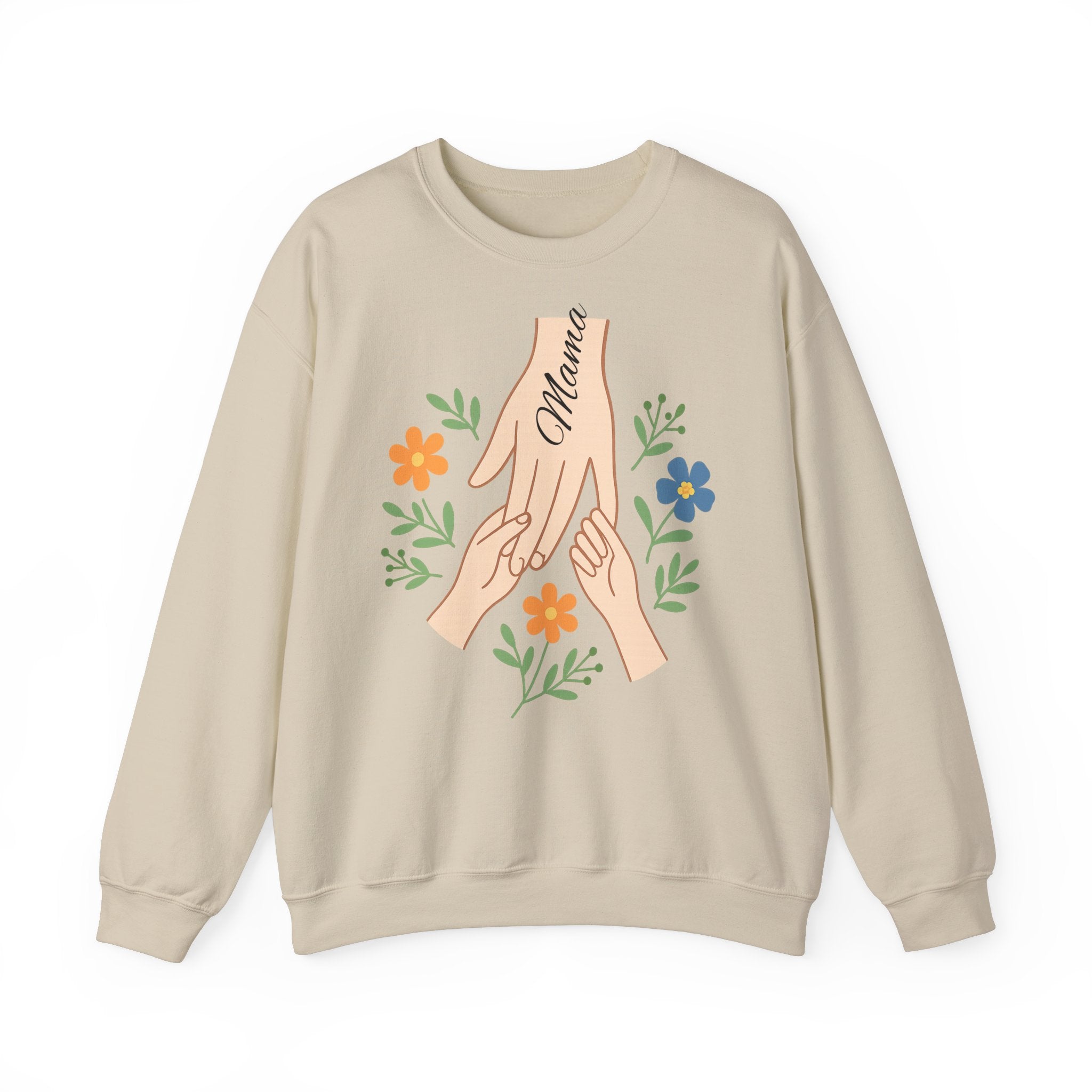 Personalized Mama Hands Crewneck Sweatshirt