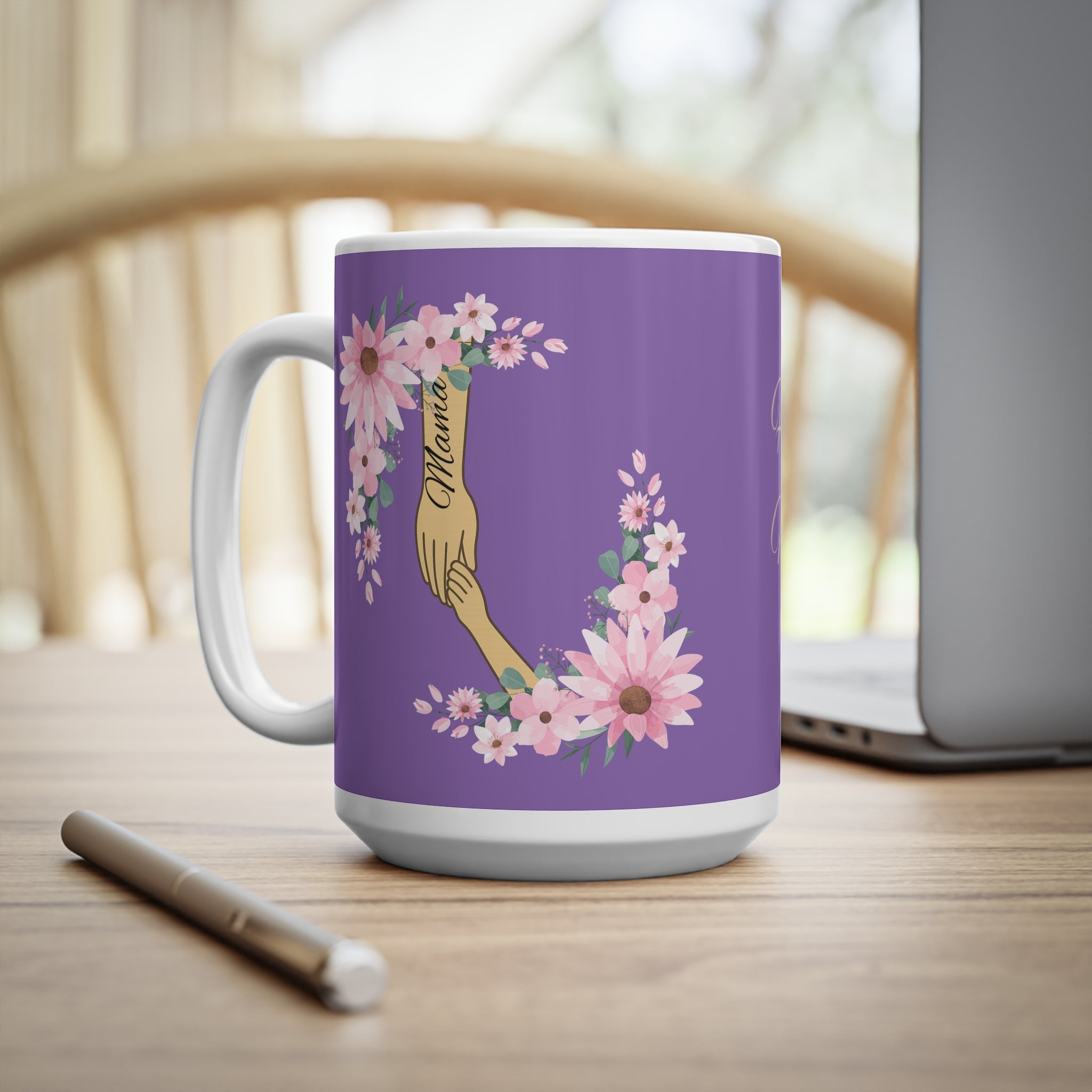 Floral Mother's Day Coffee Mug, Perfect Gift for Mom