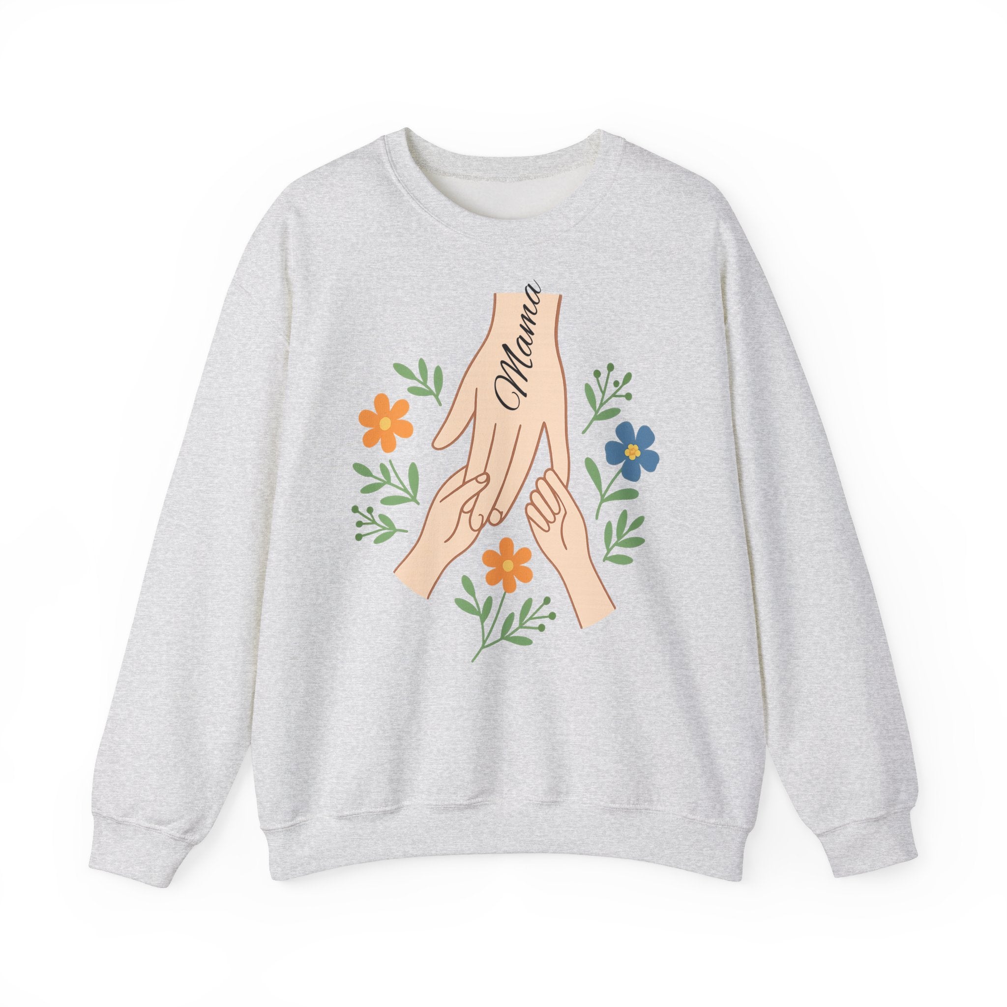 Personalized Mama Hands Crewneck Sweatshirt
