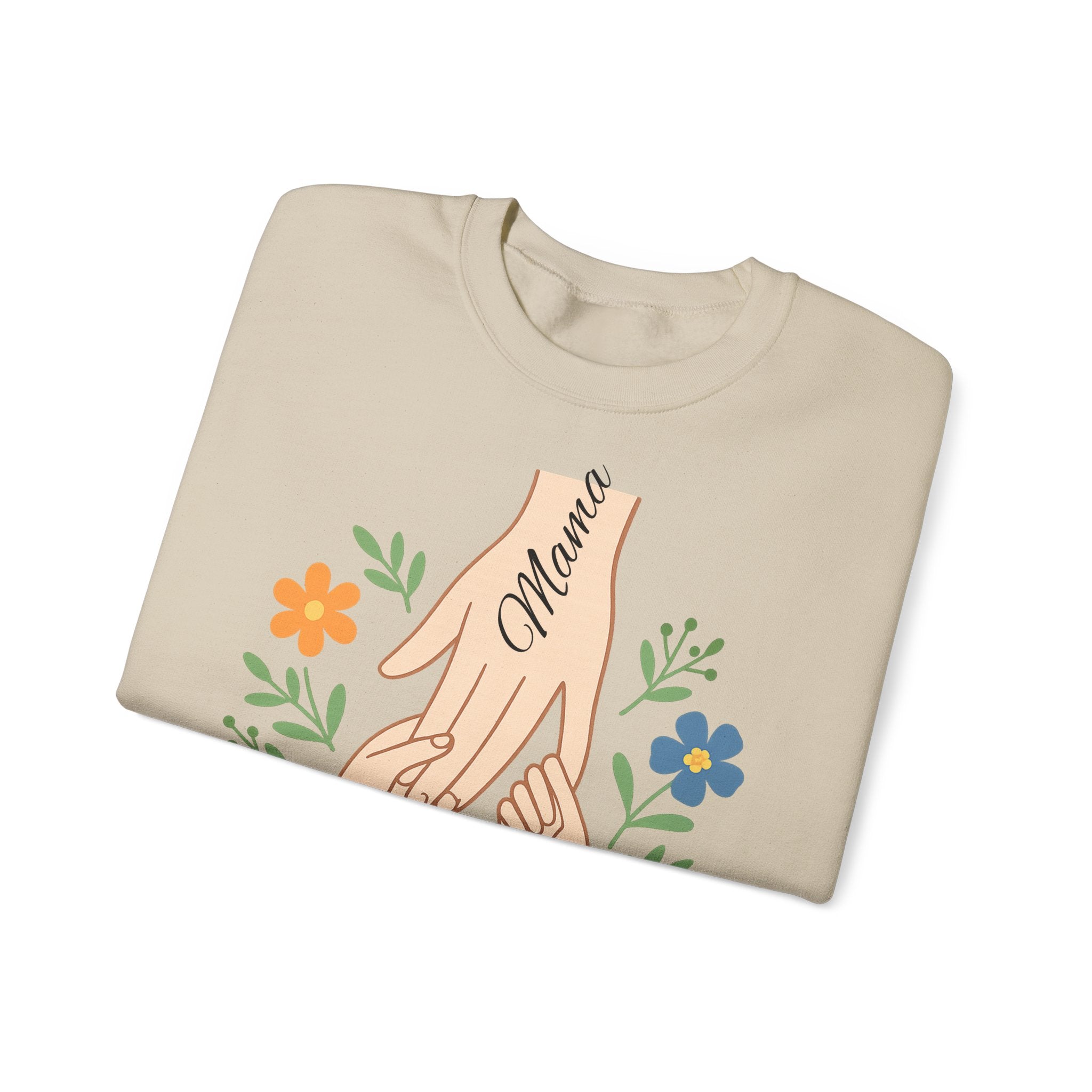 Personalized Mama Hands Crewneck Sweatshirt