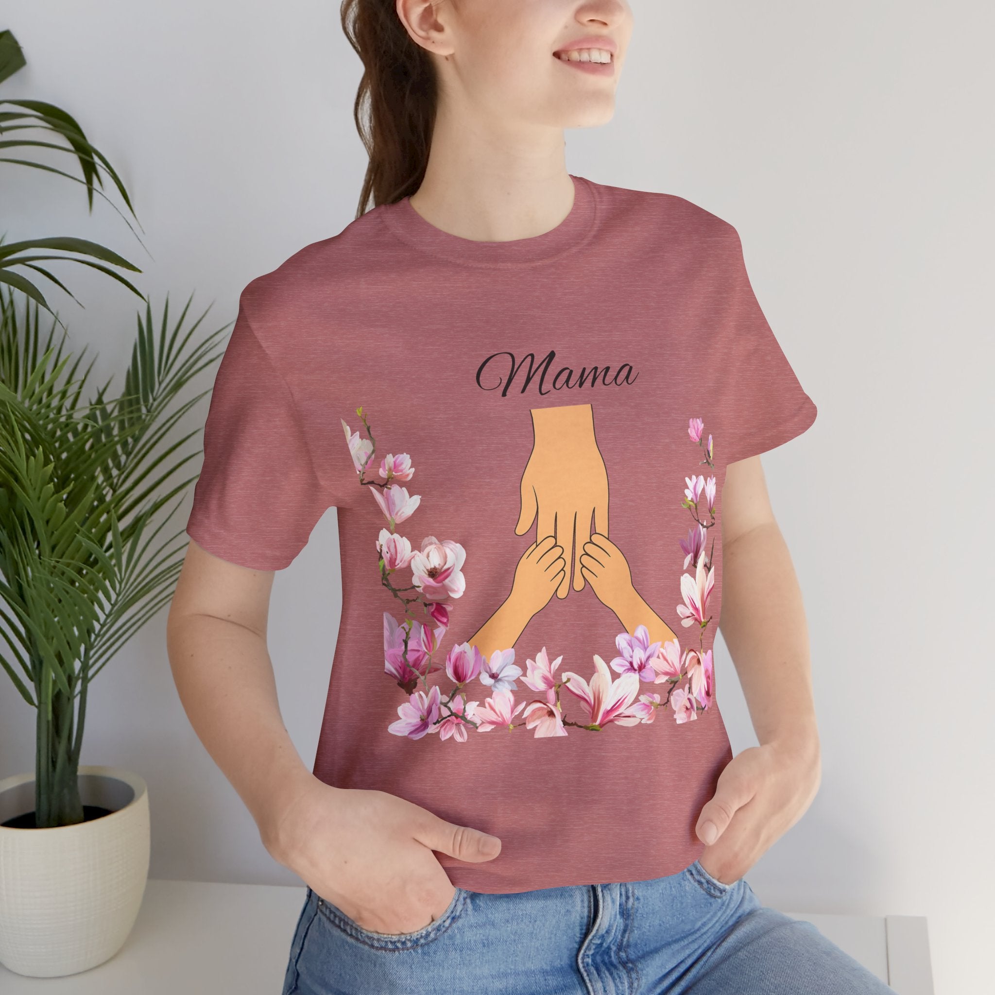 Floral Mama Short Sleeve Tee - Perfect Gift for Mothers!