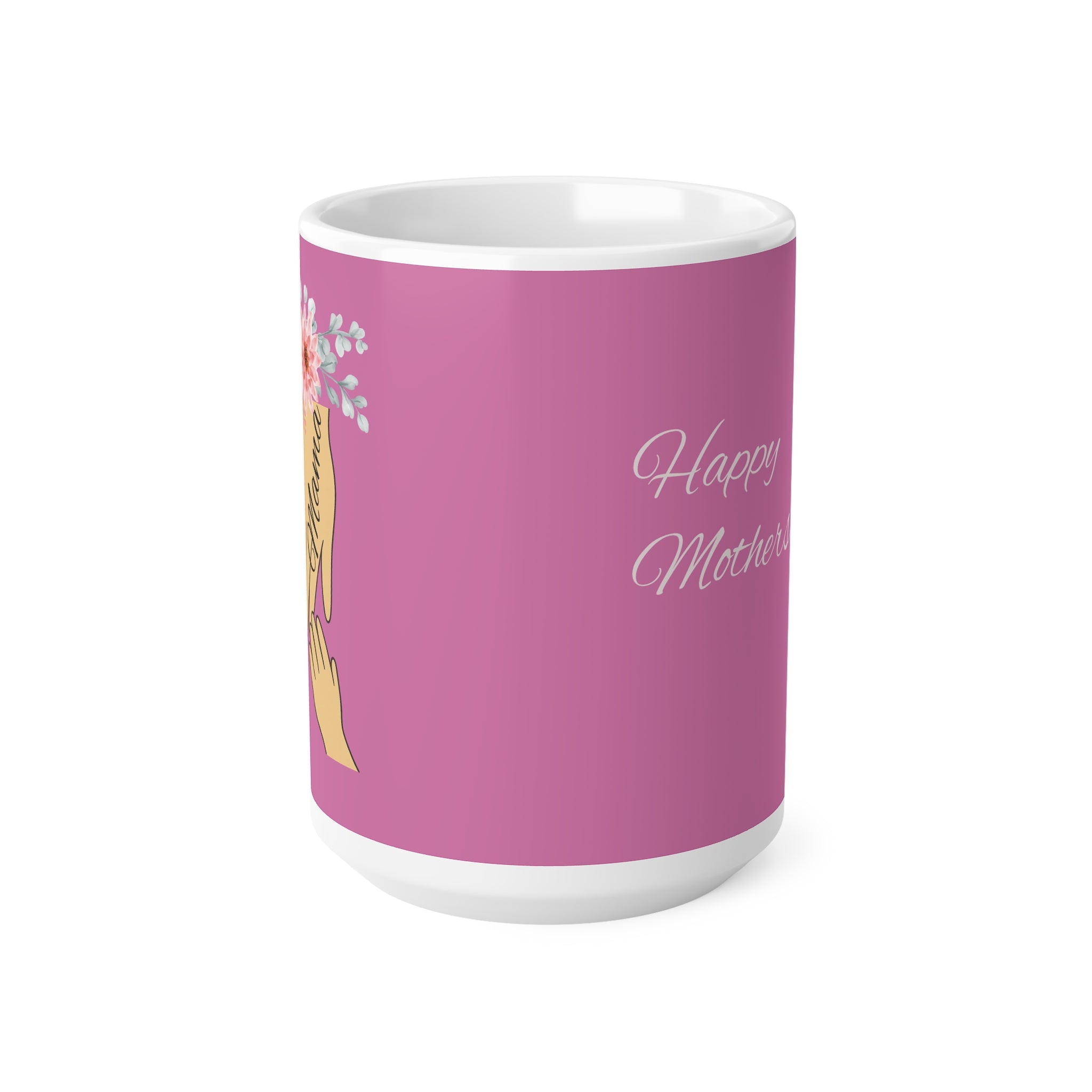 Floral Mother’s Day Ceramic Coffee Cups - 11oz & 15oz Mugs for Moms