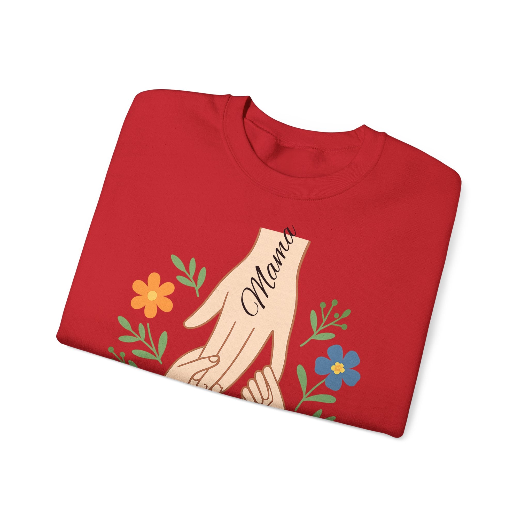 Personalized Mama Hands Crewneck Sweatshirt