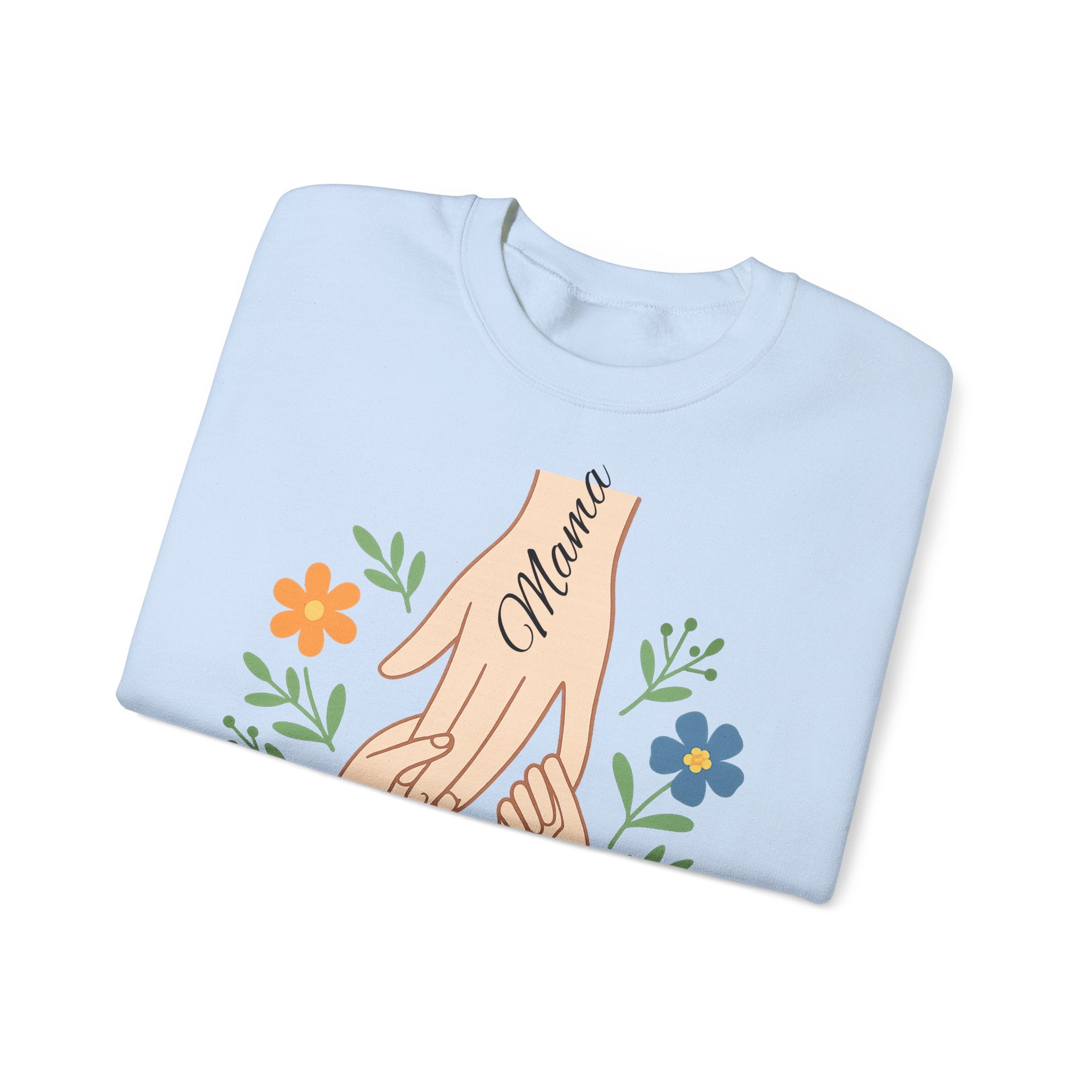 Personalized Mama Hands Crewneck Sweatshirt