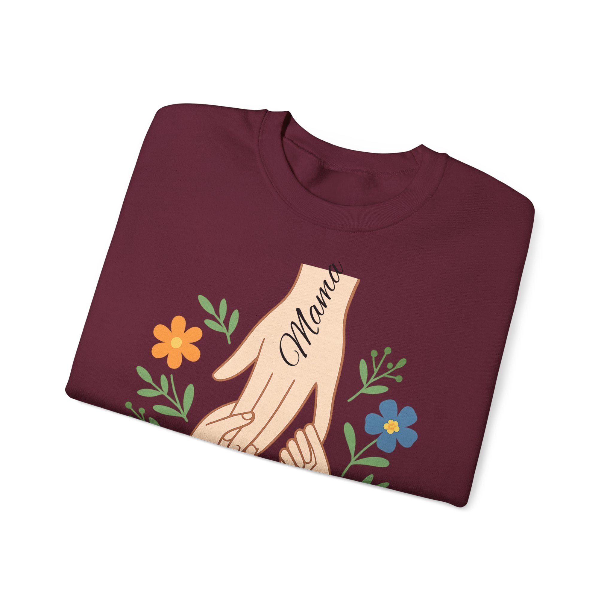 Personalized Mama Hands Crewneck Sweatshirt