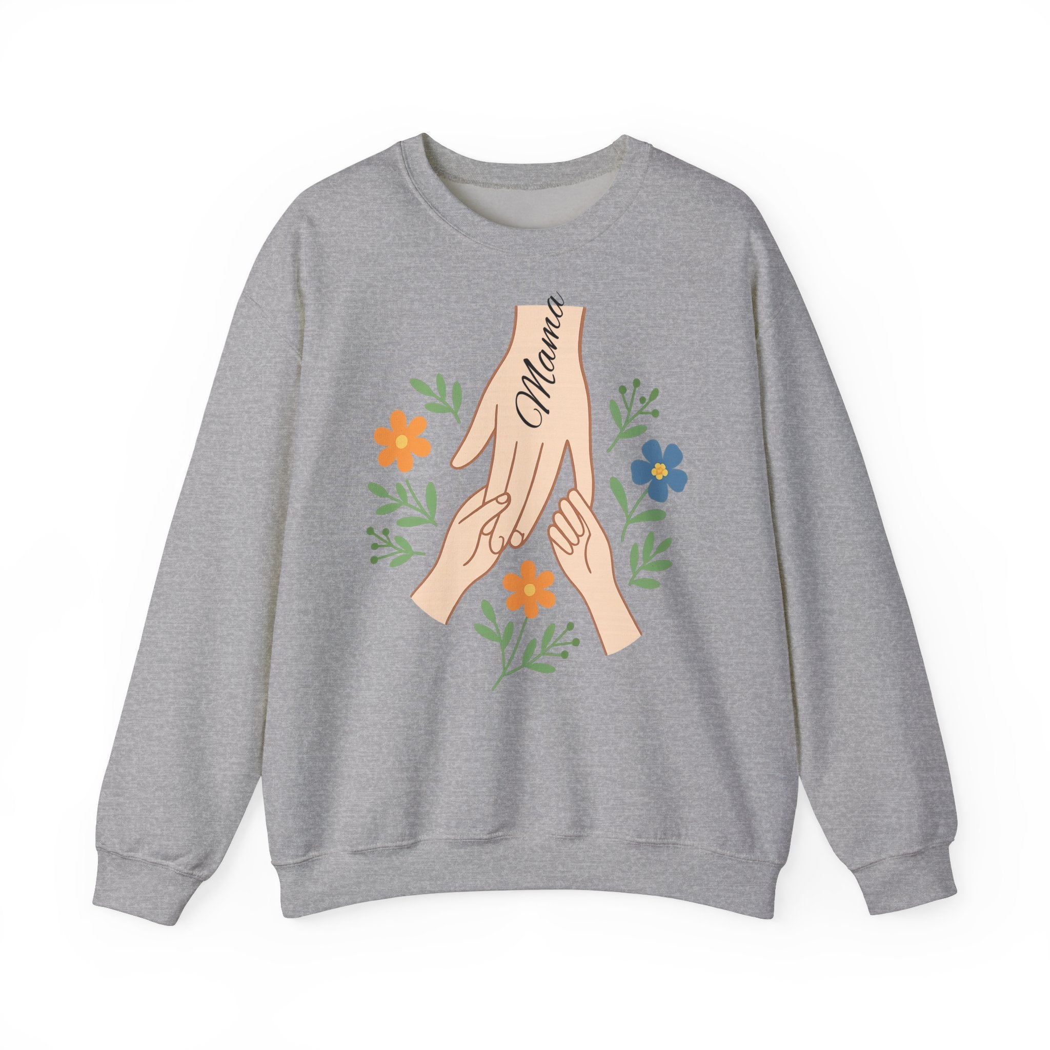 Personalized Mama Hands Crewneck Sweatshirt