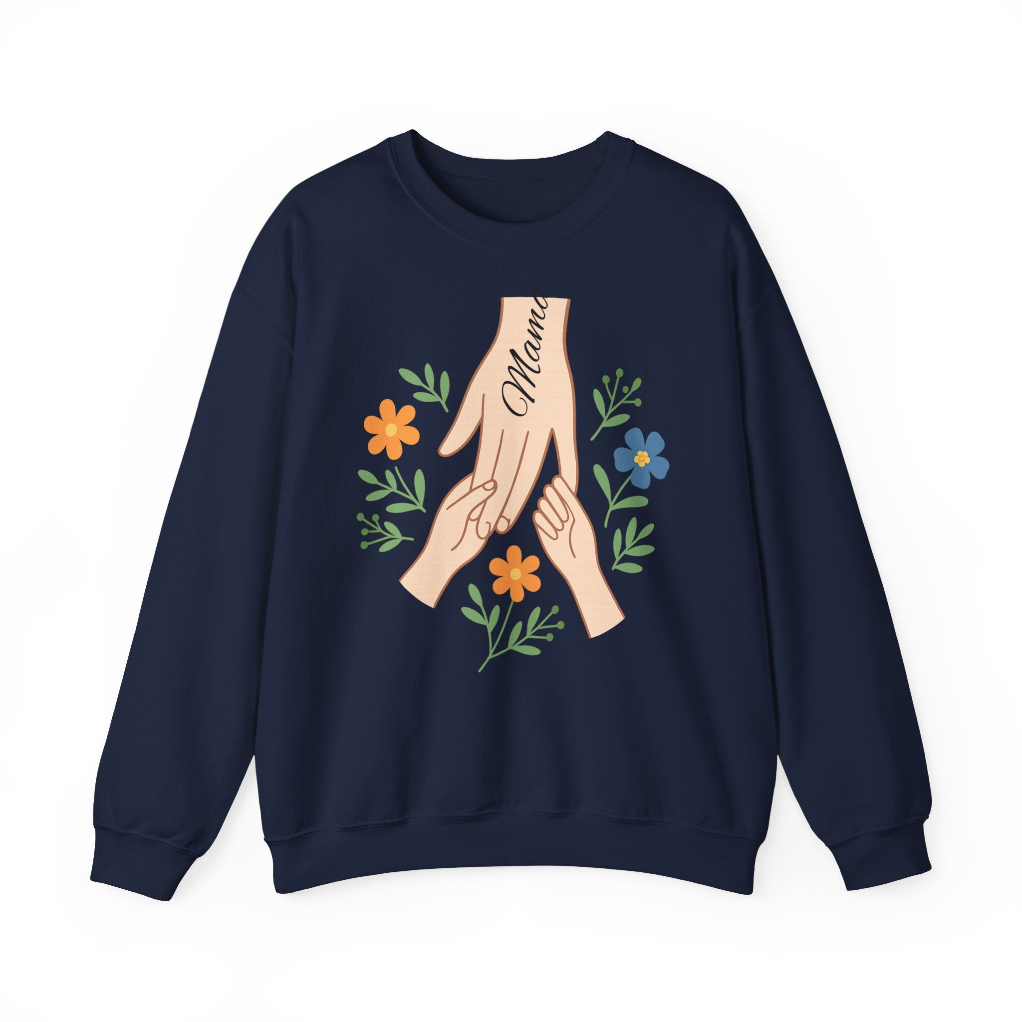 Personalized Mama Hands Crewneck Sweatshirt