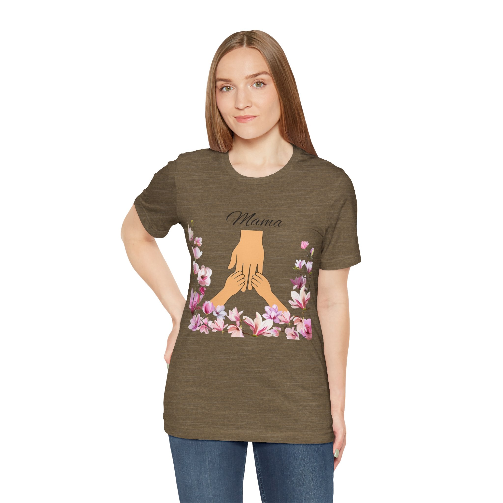 Floral Mama Short Sleeve Tee - Perfect Gift for Mothers!